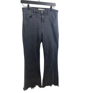 Hidden Jeans Flare Jeans Mens 29 Black Excellent Raw Hem BK3259-BLKR